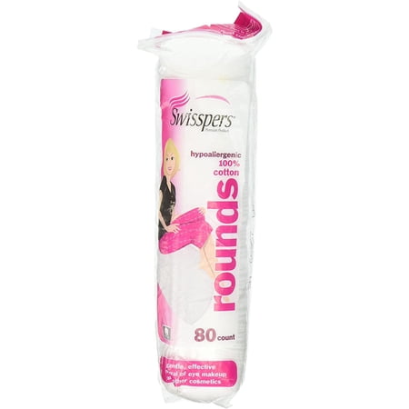 Swisspers Cotton Rounds, 80 ea (Pack of 2)