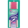 thumbnail image 1 of 2 Pack - Swisspers Hot Color Cotton Swabs, 100% Cotton, Color Plastic Sticks, 500 per Pack (Color May Vary), 1 of 2