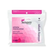 Swisspers Exfoliating Cleansing Sponges, 4 count