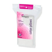 Swisspers Premium 100% Pure Cotton Pillows, Soft, Absorbent, Vegan, Cruelty-Free, 100 Pads