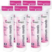 Swisspers Premium Cotton Rounds, Hypoallergenic, 80 Count, Pack of 6 480 Rounds Total