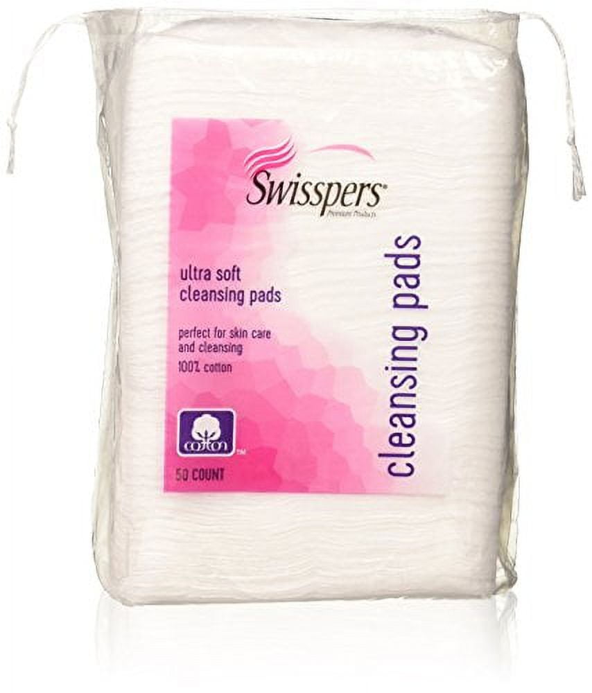 Swisspers Premium Ultra Soft Facial Cleansing Cotton Pads 50 ea