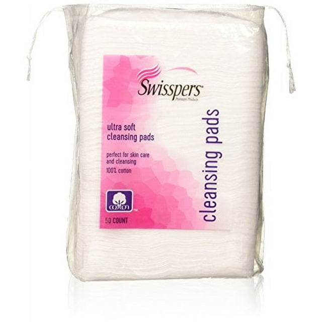 Swisspers Premium Ultra Soft Facial Cleansing Cotton Pads 50 ea