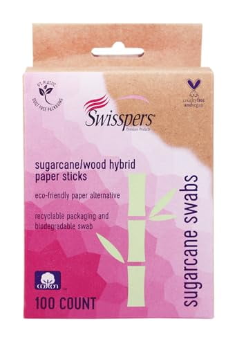 Swisspers Sugarcane/Wood Hybrid Paper Sticks