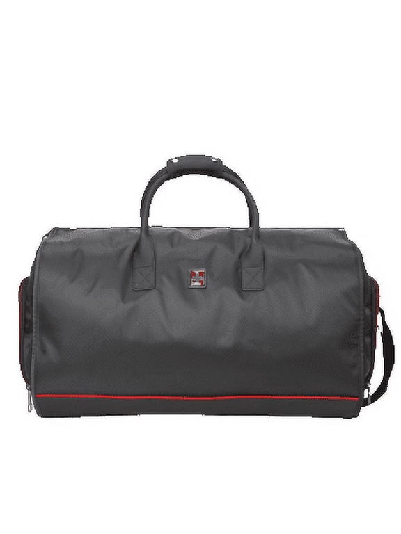 Swisstech 2 in 1 Travel Duffel Weekender, Solid Black