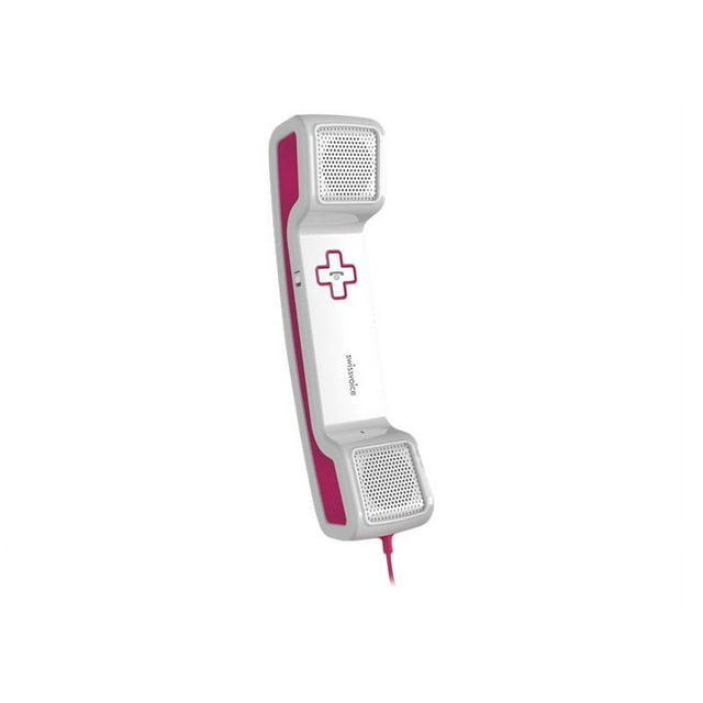 Swissvoice ePure CH05 - Handset for cellular phone - white, pink - for Apple iPhone 5