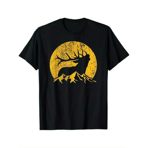 SPEEDRUN Men's Black Crew Neck Short Sleeve T-Shirts Unique Prints and Patterns Casual Short Sleeve