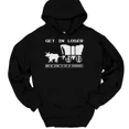 thumbnail image 1 of SPEEDRUN Men's Long Sleeve Printed Hooded T-Shirt - Casual Cotton Hoodie, 1 of 6