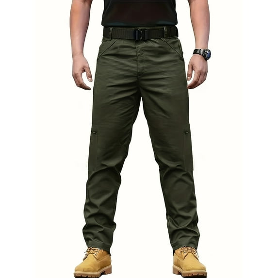 SPEEDRUN Men's Loose Fit Overalls with Multiple Pockets