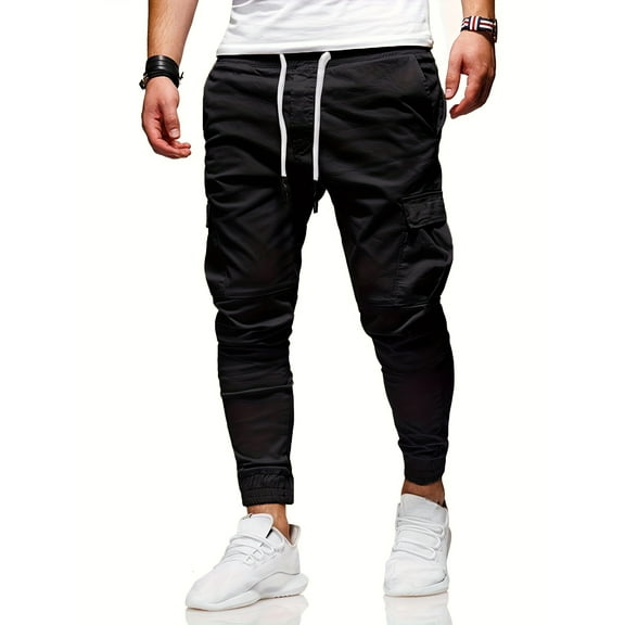 SPEEDRUN Men's Overalls with Adjustable Waistband and Ankle Cuffs