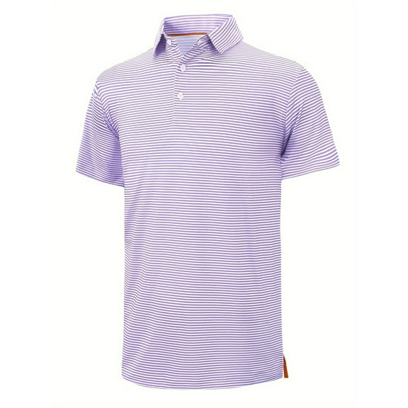 SPEEDRUN Men's Polo Shirt Short Sleeve, Breathable & Moisture-Wicking, Classic Fit