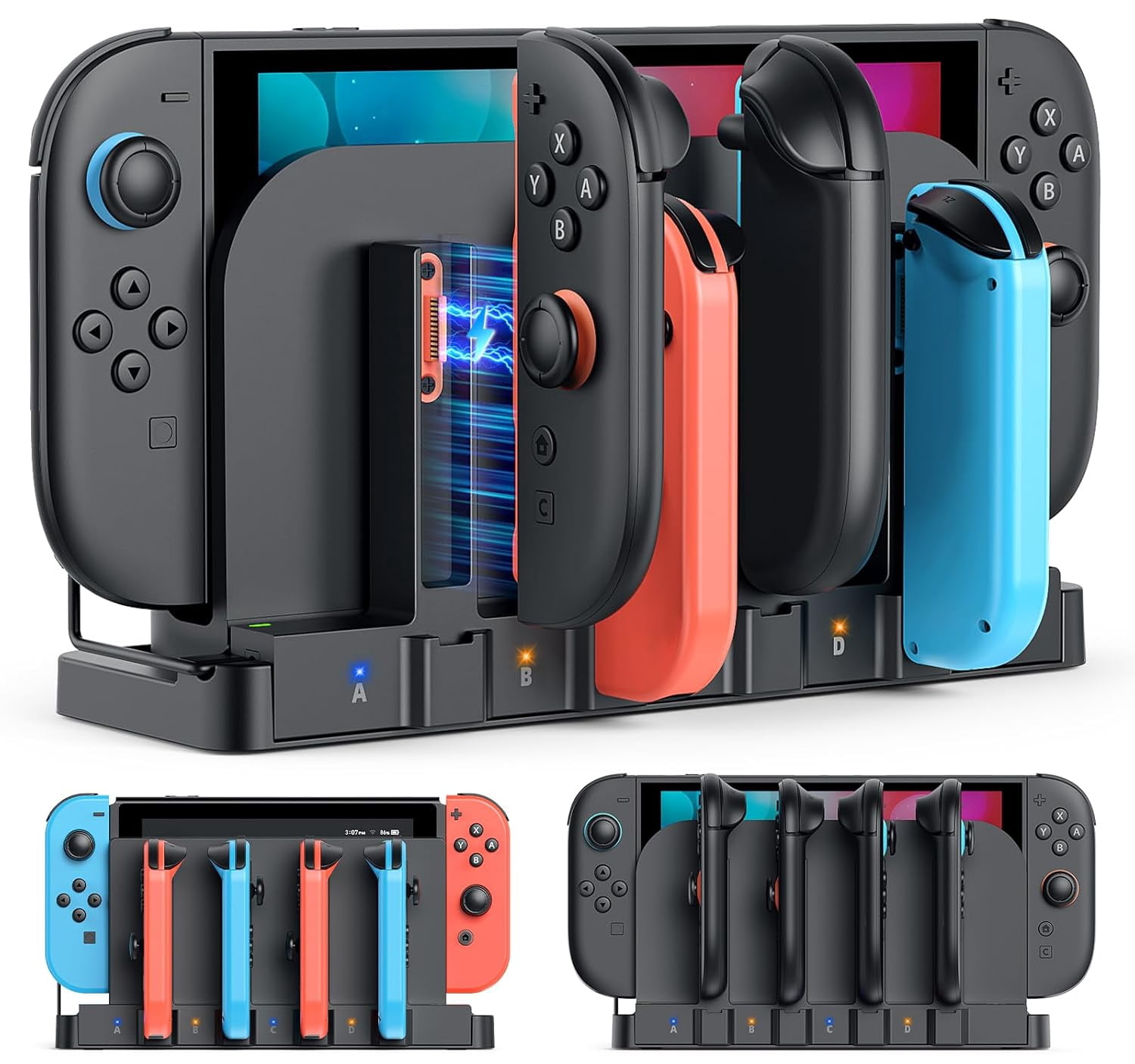 [Switch 1/2 Compatible] 9-in-1 Dual-Direction Magnetic Controller ...