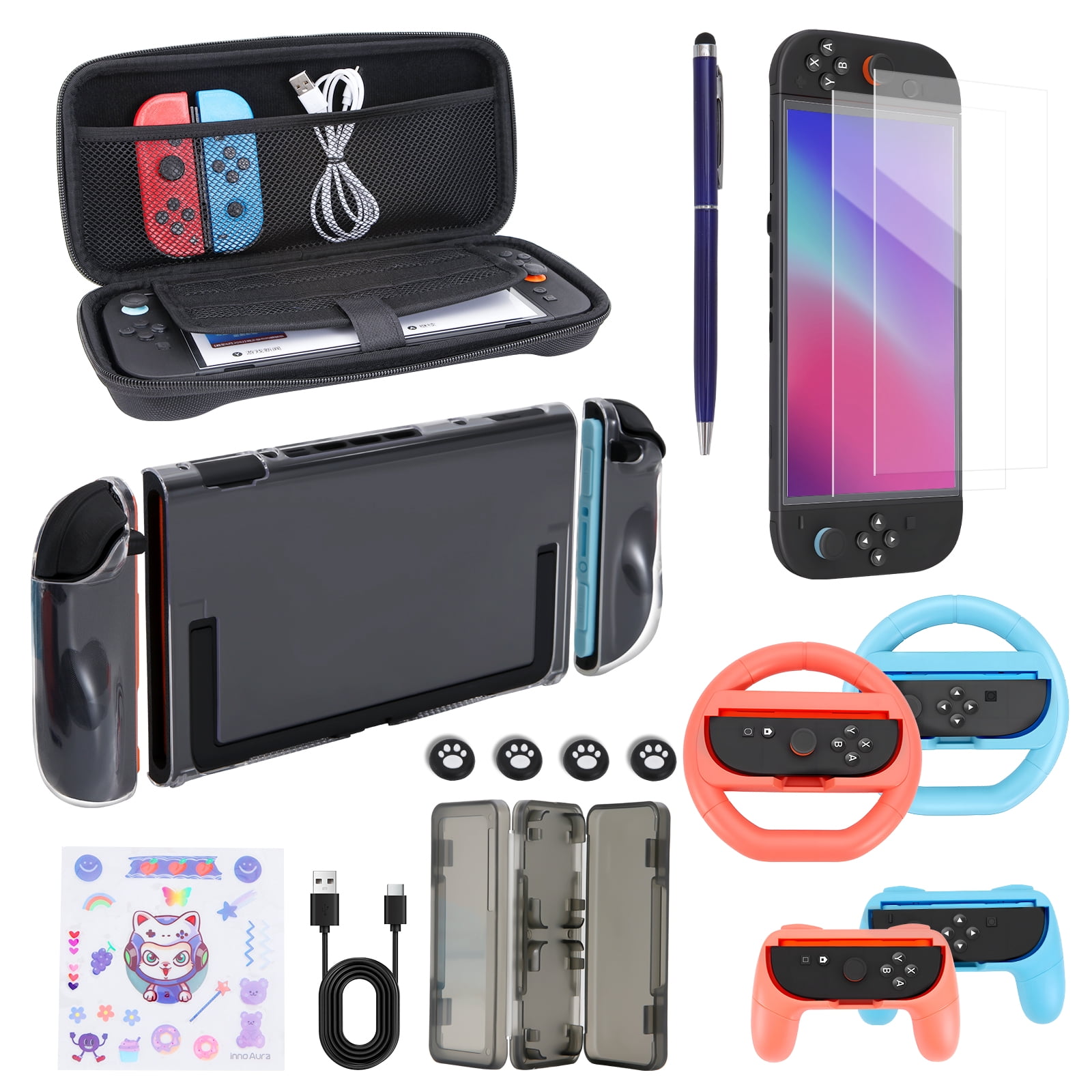 Nintendo　Switch　おまけつき Switch 2 Accessories Bundle for Nintendo，18 in 1 Kit For Switch 2