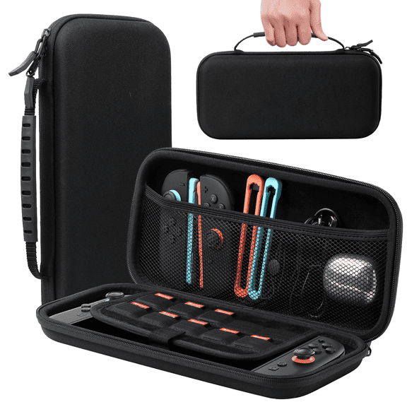 Switch 2 Carry Case Compatible with Nintendo Switch 2 Console,Large Capacity Switch 2 Travel Case, Portable Hard Switch 2 Travel Case Travel Bag for Console & Accessories