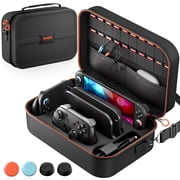 Switch 2 Case for Nintendo Switch 2 (2025), All-in-One Travel Bag with Shoulder Strap, 20 Game Card Slots, Fits Switch 2 Console & Pro Controller Accessories