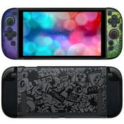 Switch 2 Case for Splatoon 3, Hard Protective Case for Nintendo Switch 2 (2025), Switch 2 Accessories for Joycon Console, Scratch-Resistant Shockproof, Black