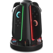 Switch 2 Controller Charging Dock, Fast USB-C Charging Station for Up to 4 Magnetic Switch 2 Joy-Cons, Joy-Con 2 Charging Dock 4-Port Magnetic