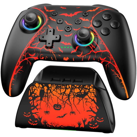 Switch 2 Controller with Charging Dock, QQV Wireless Switch Pro Controller Compatible with Switch 2/Switch OLED