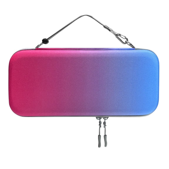 Switch 2 Game Console Carrying Case, Portable Travel Storage Bag With Protective Hard Shell, Red Blue Gradient Design, For Nintendo Switch 2 Gamers, Home, Travel, Gaming Sessions