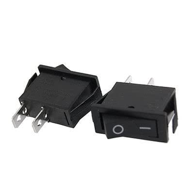 Switch 2 Pcs 2 Pin SPST On-Off Panel Mount Mini Boat Rocer Switch 16A ...