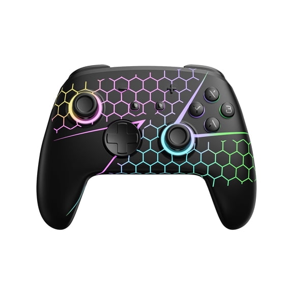 Switch 2 Pro Controller for Nintendo Switch OLED,With Hall Effect joystick,Wireless Bluetooth Firefly Gamepad,With 7 LED Colors/Paddle/Turbo/Motion