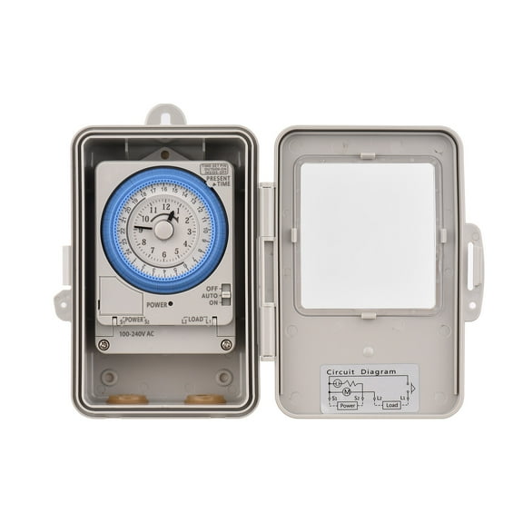 Switch,24 Switch Ip53 15 Interval 96 Box 100-240v 15 Interval 96 Times Switch Ip53 Switch Times On/off With Waterproof 96 Times On/off Ip53 Switch Box Dsfen 100-240v 15 Interval Cover