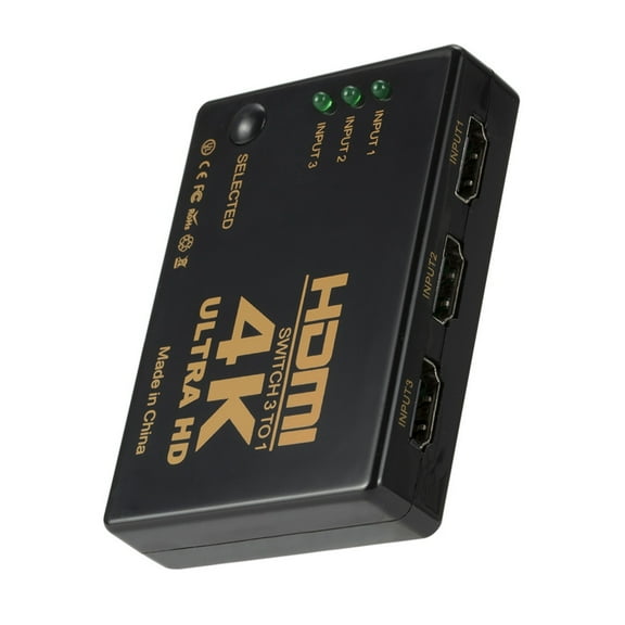 Switch 4K Switcher 3 In 1 Out HD 1080P Video Cable Splitter 1x3 Hub Adapter Converter For PS4/3 TV Box HDTV PC ,Effortless Switching