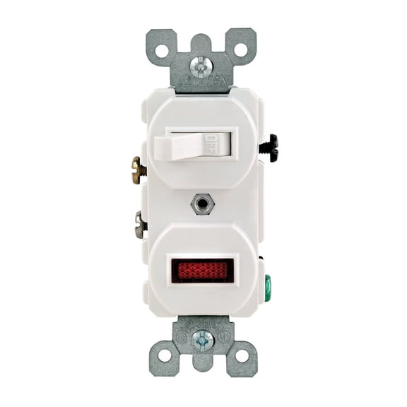 Switch And Pilot Lighted Wh S04-05226-0WS