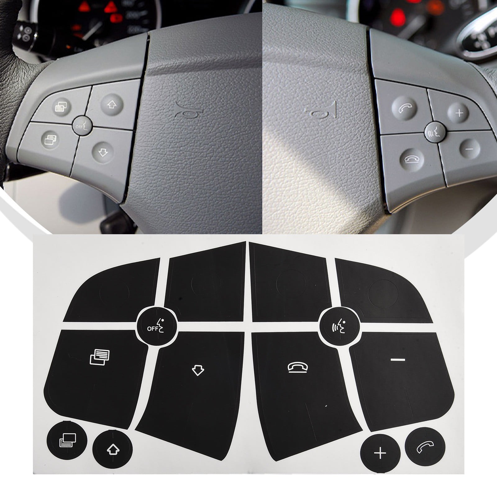 Switch Button Repair Stickers Trim Cover For Mercedes-Benz 320 450 Car ...