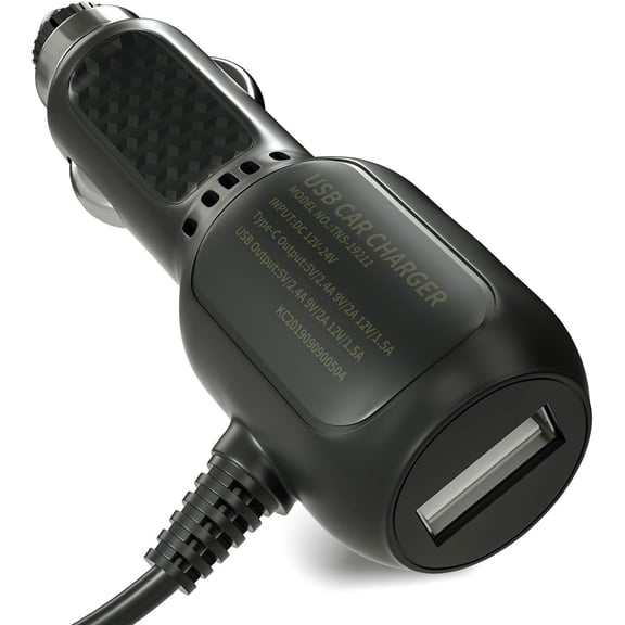 Switch Car Charger Fast Charging Adapter - Dual Port USB-C PD & USB-A QC3.0 Charger for Switch 2/OLED/Lite - 18W High-Speed Output, Compact Design, Safe Power Delivery in Cars, SUVs, Truck