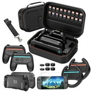 HEYSTOP Switch 2 Case & Accessories Bundle for Nintendo switch 2(2025), Including Screen Protector,TPU Protective Case, Joycon Grip,Switch 2 Steering Wheels,Thumb Grips