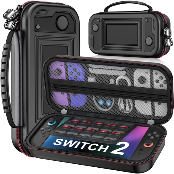 EUROA Switch 2 Case, Switch 2 Carrying Case for Nintendo Switch 2, Switch 2 Accessory