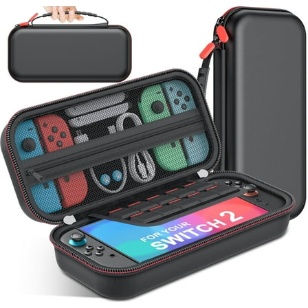 QQV Switch 2 Case for Nintendo Switch 2 Travel Protective Cases Storage Bag,Carrying Case for Nintendo Switch 2 Accessories