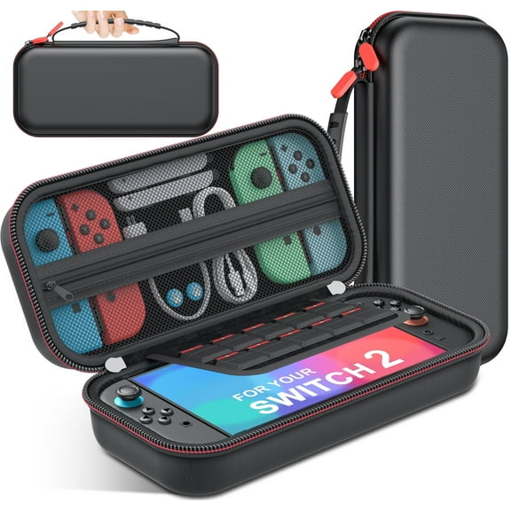 QQV Switch 2 Case for Nintendo Switch 2 Travel Protective Cases Storage Bag,Carrying Case for Nintendo Switch 2 Accessories