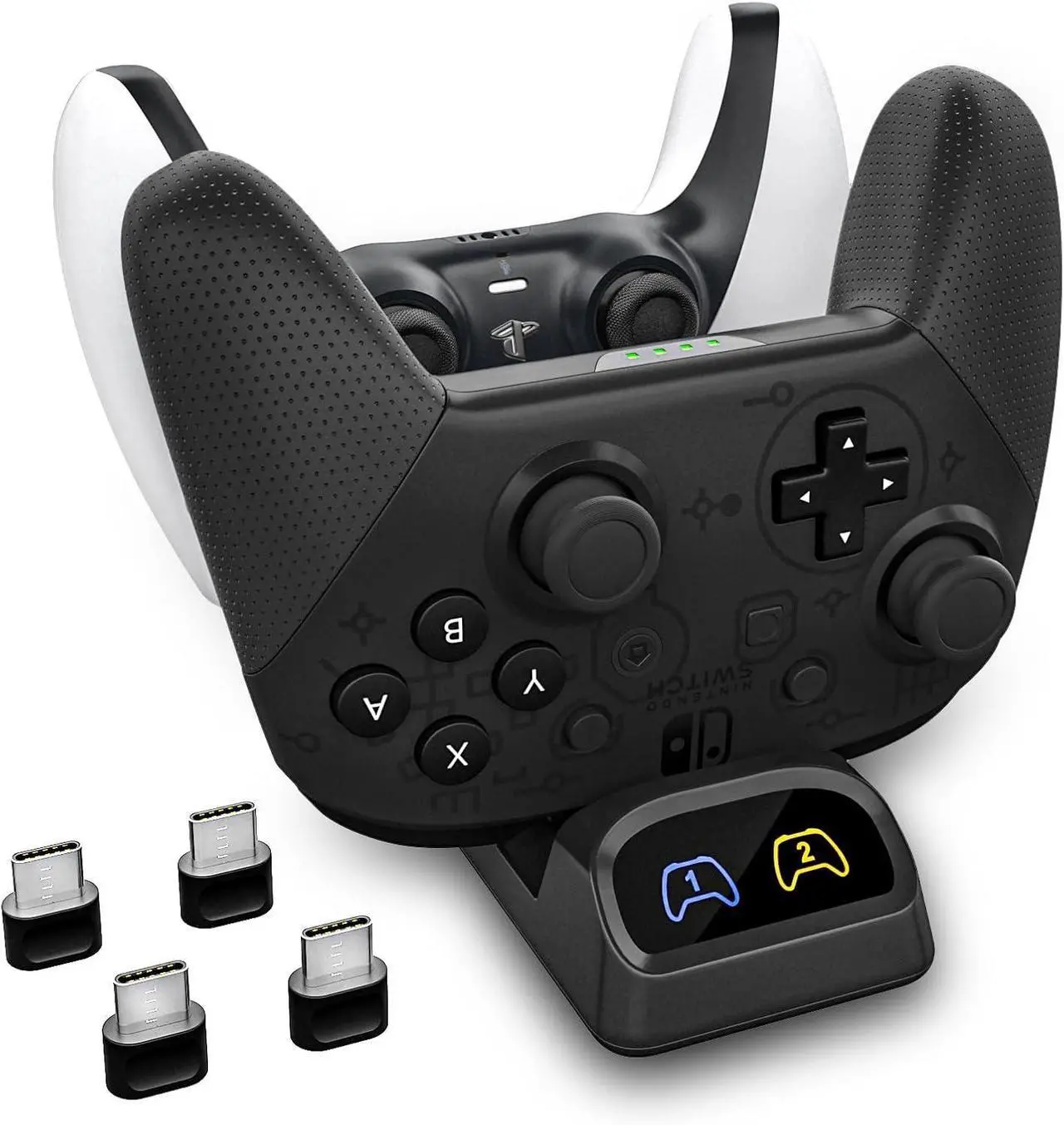 Switch Controller Charger, Fast Charging Dock for Switch Pro Controller ...