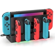 Switch Controller Charging Dock Station with Charging Cable, Joy Con Charger Dock for Switch & OLED, Switch Accessories for Gamer