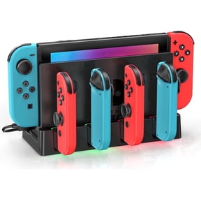 Switch Controller Charging Dock Station with Charging Cable, joycon Charger Dock for OLED, Switch Accessories for Gamer