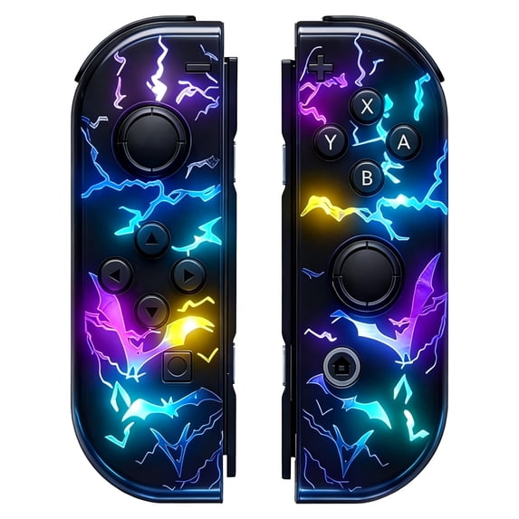 Switch Controller Compatible for Nintendo Switch, Switch Controller Replacement with LED Lighting, Support Vibration/WakeUp Function/Motion Control