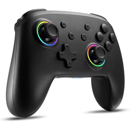 Switch Controller Compatible with Nintendo Switch OLED & Switch & Switch Lite, Wireless Gamepad with LED Motion Control/Dual Vibration with Turbo