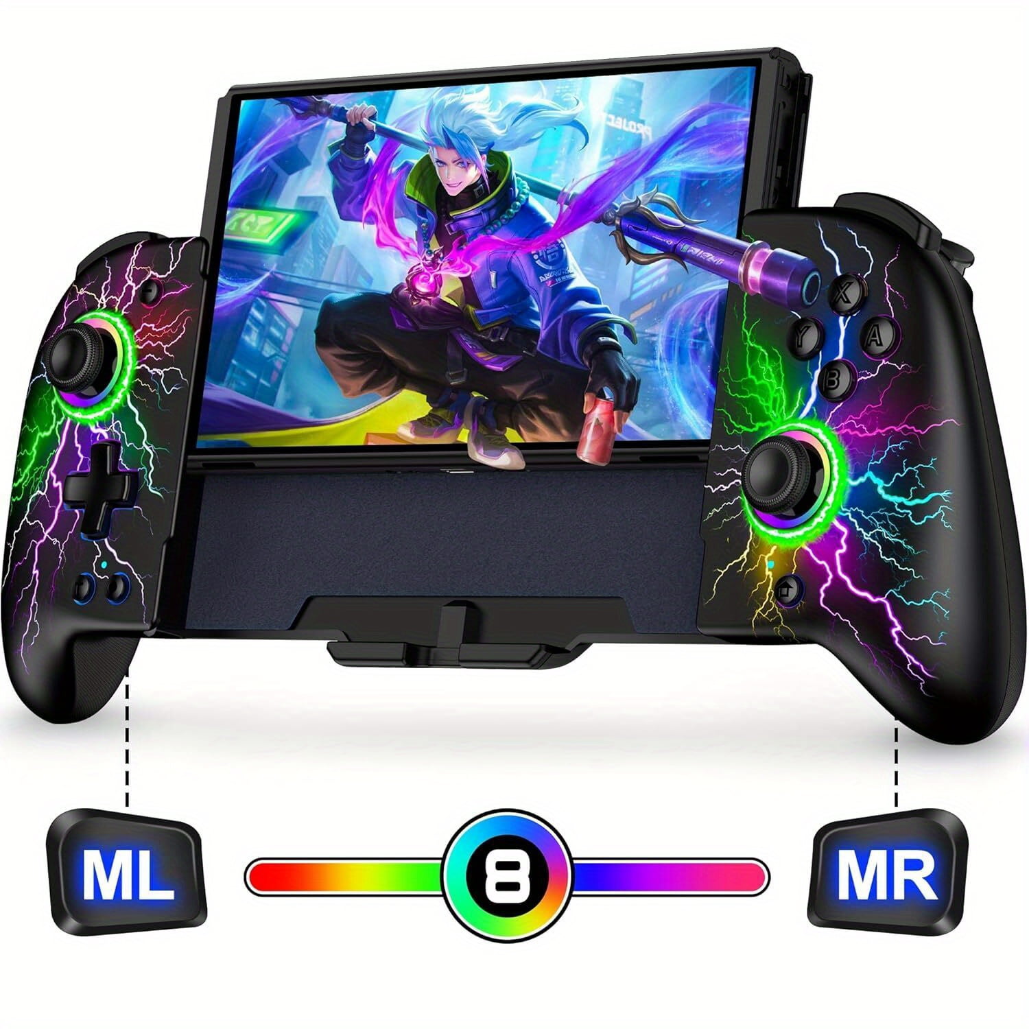 Switch Controller Customizable Turbo Buttons with HD Rumble