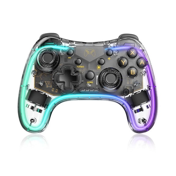 Switch Controller,Wireless Switch Pro Controller Compatible with Switch/Switch lite/Switch OLED,Pro Controller Switch Support Turbo,Wake-up Function and Adjustable LED