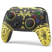 Switch Controller, YUOY Wireless Switch Pro Controller for Nintendo Switch/Lite/OLED /PC/IOS/Android, Black & Gold Kingdom