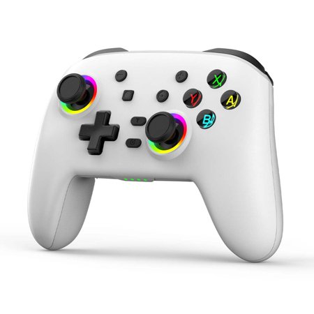 Switch Controller, YUOY Wireless Switch Pro Controller for Nintendo Switch/Lite/OLED /PC/IOS/Android, White