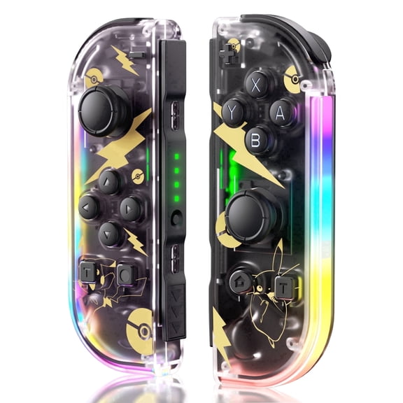 Switch Controller for N-Switch,Wireless Controllers (L/R) With LED Support Vibration/WakeUp Function/Motion Control PKQ