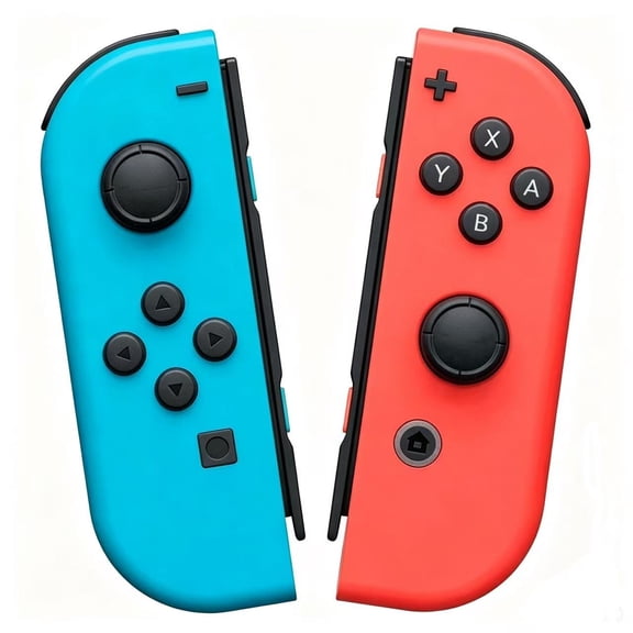 Switch Controller for N-Switch, Wireless Controllers (L/R) With LED Support Vibration/WakeUp Function/Motion Control, White