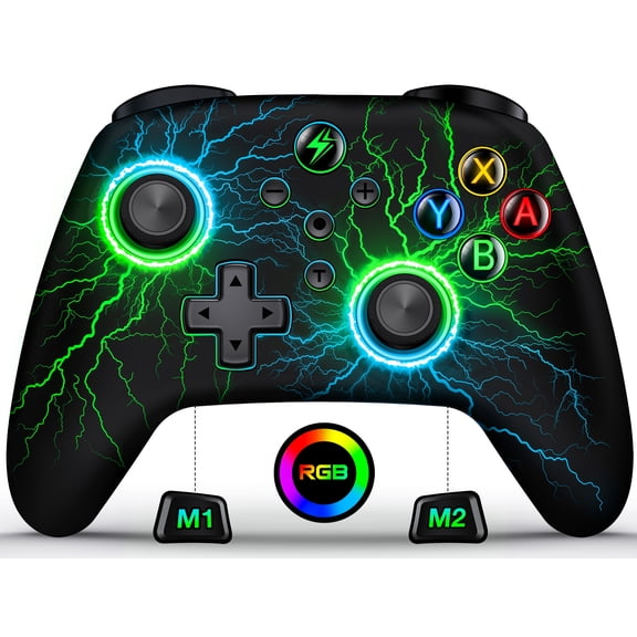 Switch Controller for Nintendo, ESYWEN Wireless Switch Pro Controller for Switch 2/Lite/OLED/PC with Programmable, Hall Joystick, Turbo