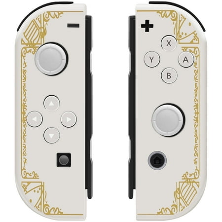 Switch Controller for Nintendo Switch/OLED/Lite, Wireless Swicth Joypad Controller (L/R) Support Wake-up & Dual Vibration - Kingdom White