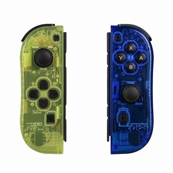 Switch Controller for Nintendo Switch, Switch Remote Joy Pad supports Dual Vibration/Motion Control/Screenshot/Wake-up (Neon Yellow + Blue)