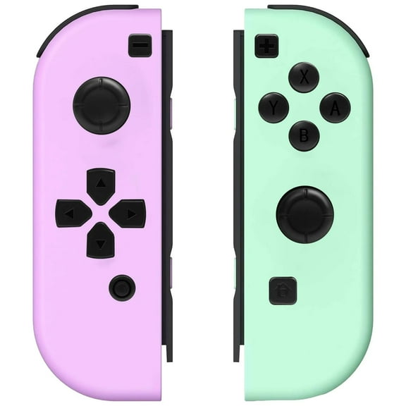 Wireless Controller for Nintendo Switch, L/R Controllers Support Dual Vibration/Motion Control/Wake-up Function,Pink Green