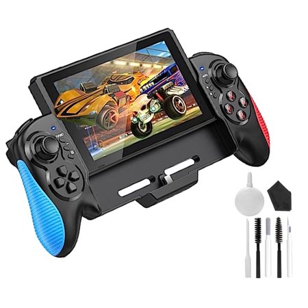 Switch Controller for Switch/OLED, One-Piece Joypad Controller with BOLT AXTION Bundle